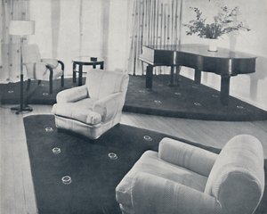 Un salon, conçu et réalisé par Ian Henderson & Co., Londres, 1935 - Unbekannt