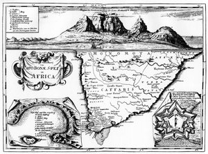 Carte du Cap de Bonne-Espérance, Afrique du Sud, 1719 - Unbekannt