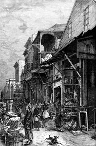 Un marché à San Francisco, Californie, USA, milieu du XIXe siècle vers 1880 - Unbekannt