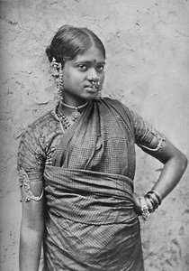 Une danseuse nautch, présidence de Madras, 1902