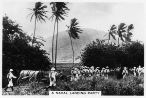 Un groupe de débarquement de la marine, St Kitts, Antilles, 1937 - Unbekannt