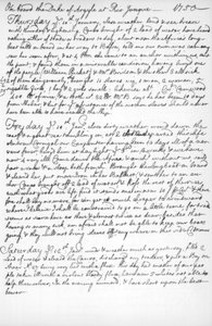 Une page du journal de John Newton, 1750-1754 - Unbekannt