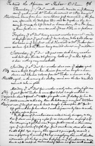 Une page du journal de John Newton, 1750-1754 1965 - Unbekannt
