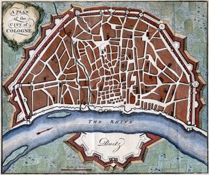 Plan de la ville de Cologne - Unbekannt