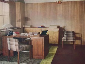 Un bureau privé conçu et exécuté par Gordon Russell Ltd., Broadway Worcs et Londres, 1935