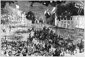 Procession pour célébrer l