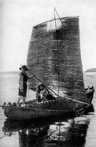 Un bateau de roseaux, Bolivie, 1922