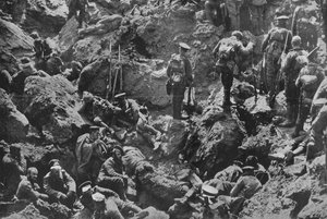 Une photographie de guerre remarquable, minée et capturée par les Britanniques, 1915 - Unbekannt