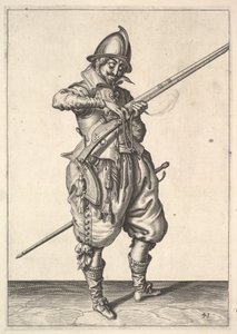 Un soldat en garde façonnant l