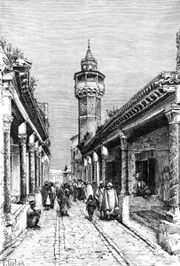 Une rue dans le quartier de Suk à Tunis, Tunisie - Unbekannt