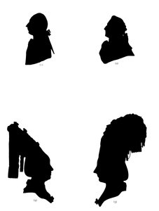Étude de quatre silhouettes - Unbekannt