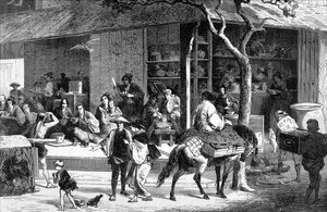 Un marché de thé au Japon - Unbekannt