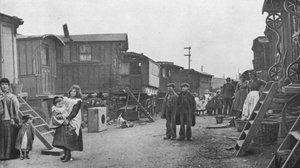 Un campement de voyageurs, Battersea, Londres - Unbekannt