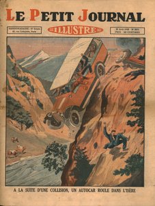Un véhicule tombe dans la rivière Isère après un accident, 1930 - Unbekannt