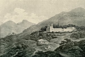 Vue de la villa royale du Generalife à Grenade, 19e siècle, 1907 - Unbekannt