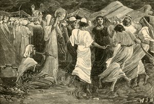 Aaron et les Israélites adorant le veau, 1890