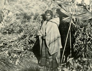 Femme aborigène avec enfant, 1901