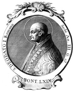 Adeodatus I, Pape de l