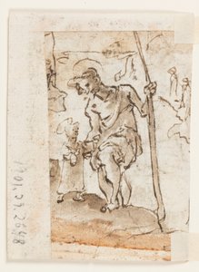 Adoration des Mages, Saint Christophe et l
