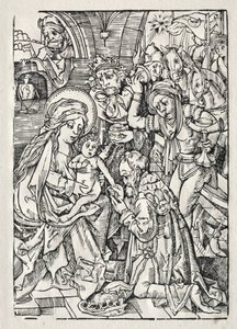Adoration des Rois, vers 1500 - Unbekannt