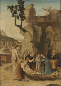 Adoration des bergers, vers 1500 - Unbekannt