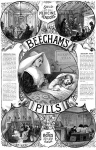 Publicité pour les pilules Beechams, 1887