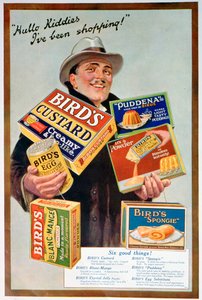 Publicité pour les aliments Birds, 1920
