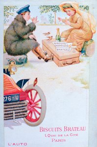 Publicité pour Biscuits Brateau, vers 1900
