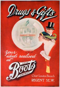Publicité pour Boots the Chemists, 1913 - Unbekannt