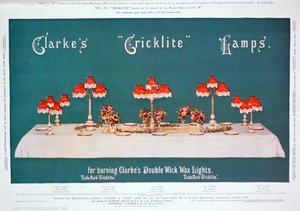 Publicité pour les lampes Cricklite de Clarke, 1899 - Unbekannt