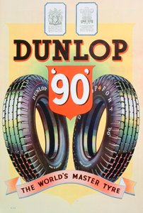 Publicité pour les pneus Dunlop 90, 1935 - Unbekannt