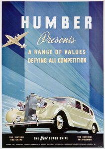 Publicité pour les voitures Humber, 1938 - Unbekannt
