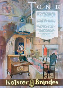 Publicité pour les radiogramophones Kolster Brandes, 1930