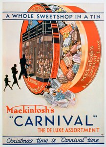 Publicité pour les assortiments de caramel Mackintosh