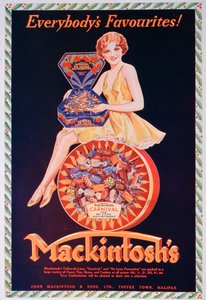 Publicité pour les toffees Mackintosh, 1932