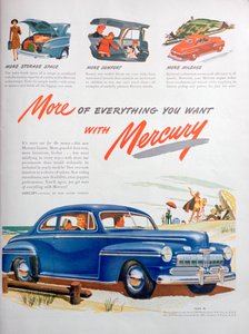 Publicité pour les voitures Mercury, 1946 - Unbekannt
