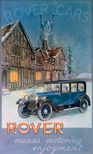 Publicité pour les voitures Rover, 1927