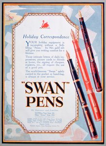 Publicité pour les stylos Swan, 1906 - Unbekannt