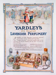 Publicité pour la parfumerie Yardley