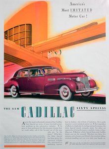 Publicité pour la voiture Cadillac Sixty Special, 1940 - Unbekannt