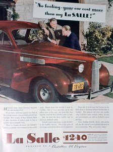 Publicité pour la voiture LaSalle V8, 1939 - Unbekannt