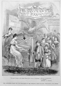 Publicité pour les pianos Brinsmead, 1899