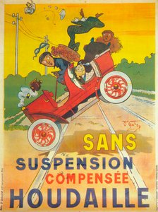 Publicité pour la suspension de voiture Houdaille, vers 1900 - Unbekannt