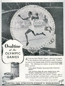 Publicité pour Ovaltine aux Jeux Olympiques de Londres 1948 - Unbekannt