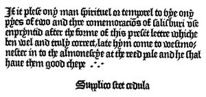 Publicité pour un livre imprimé par William Caxton, 15e siècle, 1893 - Unbekannt