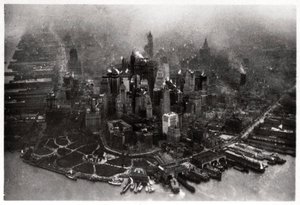 Vue aérienne de Manhattan, New York, États-Unis, depuis un Zeppelin, 1928 1933 - Unbekannt