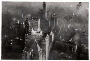 Vue aérienne de Manhattan, New York, USA, depuis un Zeppelin, 1928 1933 - Unbekannt