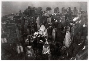 Vue aérienne de Manhattan, New York, USA, depuis un Zeppelin, 1928-1933 - Unbekannt