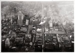 Vue aérienne de Philadelphie, Pennsylvanie, USA, depuis un Zeppelin, 1928, 1933 - Unbekannt