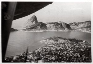 Vue aérienne de Rio de Janeiro, Brésil, depuis un Zeppelin, 1930-1933 - Unbekannt